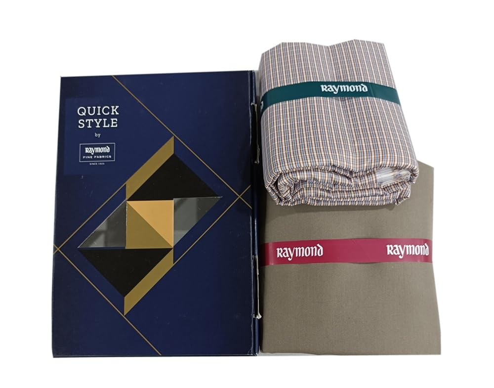 Raymond Premium Men’s Unstitched Shirt Pant Fabric Combo | Formal Shirt Trouser Material Set | Stylish Office Wear & Daily Wear Cloth | Tailoring Fabric for Perfect Fit-image-12