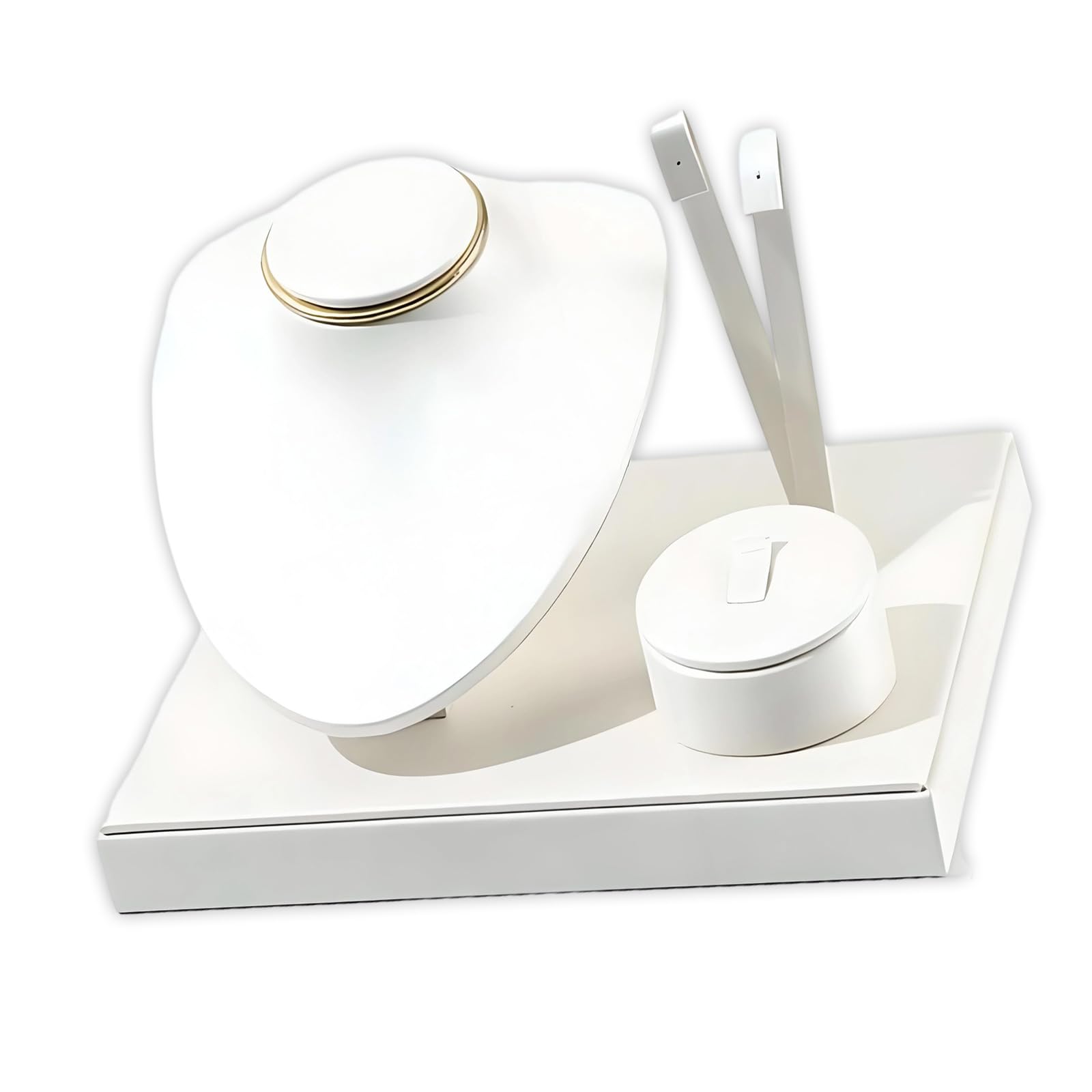Limtula Sturdy PU Leather Jewelry Holder Showcases for Retail Stores Exhibitions and Personalize Collections Jewelry Display Stand