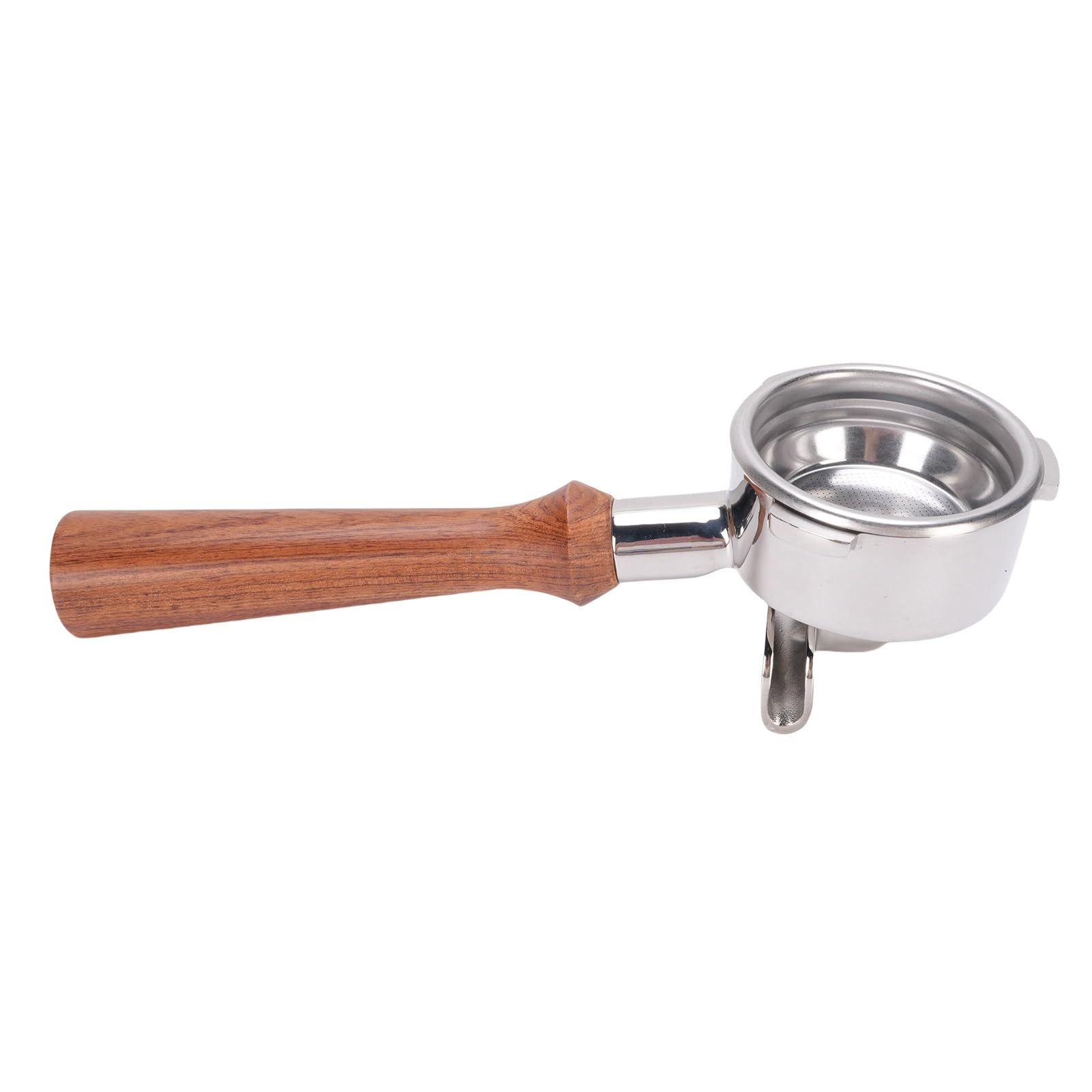Portafilter Caffè in Acciaio Inox 58mm, Doppio Beccuccio, per