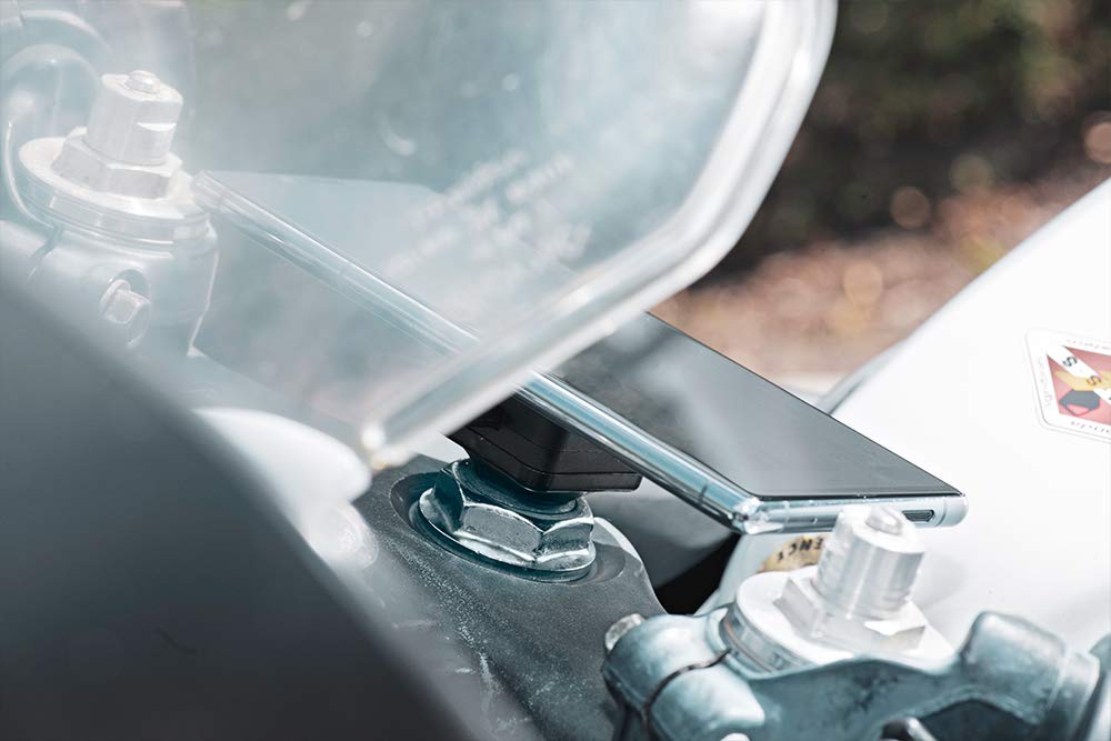 Oxford CLIQR Motorcycle Head Stock Mount – Phone Holder For Street, Dual Sport & Off-Road Bikes