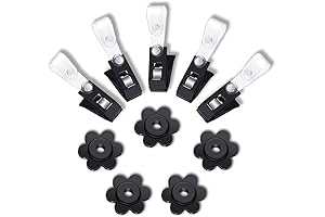 Garden Flag Holder Clips, Wind-Resistant Combo Keeps Flag Upright and Flying