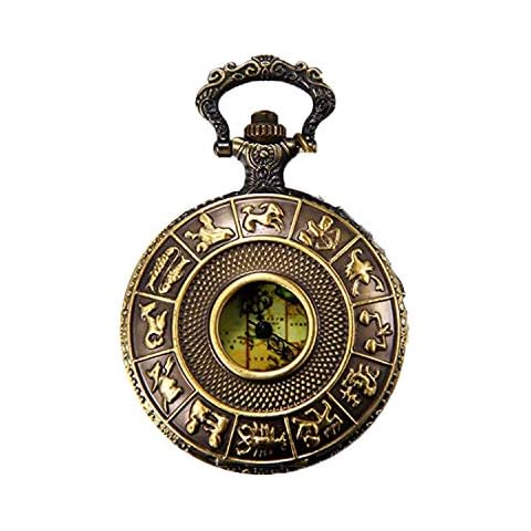 JewelryWe Antique Pocket Watch Pendant Necklace Cover