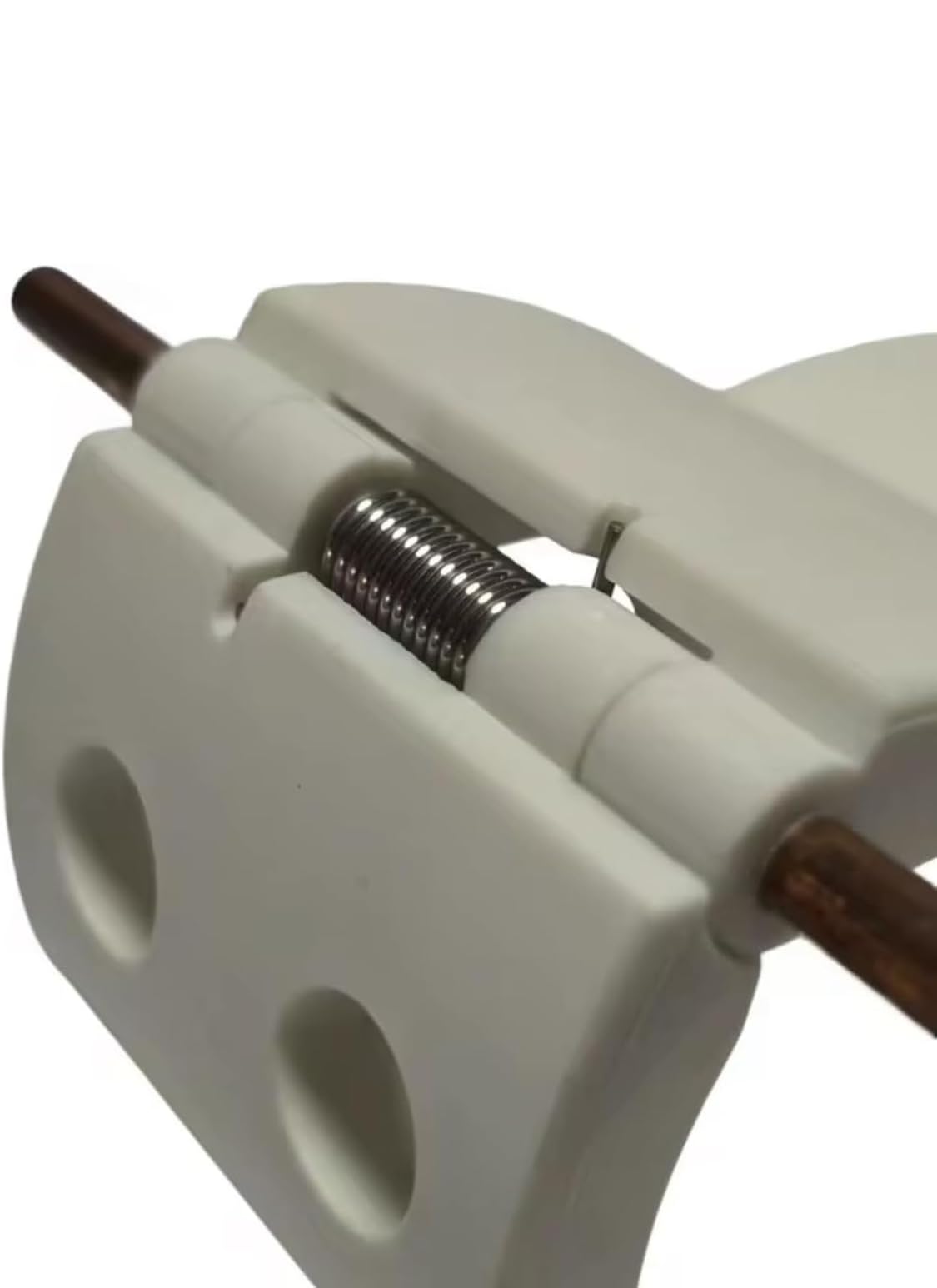 X4 Lot de 4 sangles de verrouillage automatique pour porte de garage, compatible avec lattes de 77 mm et 55 mm, blanc
