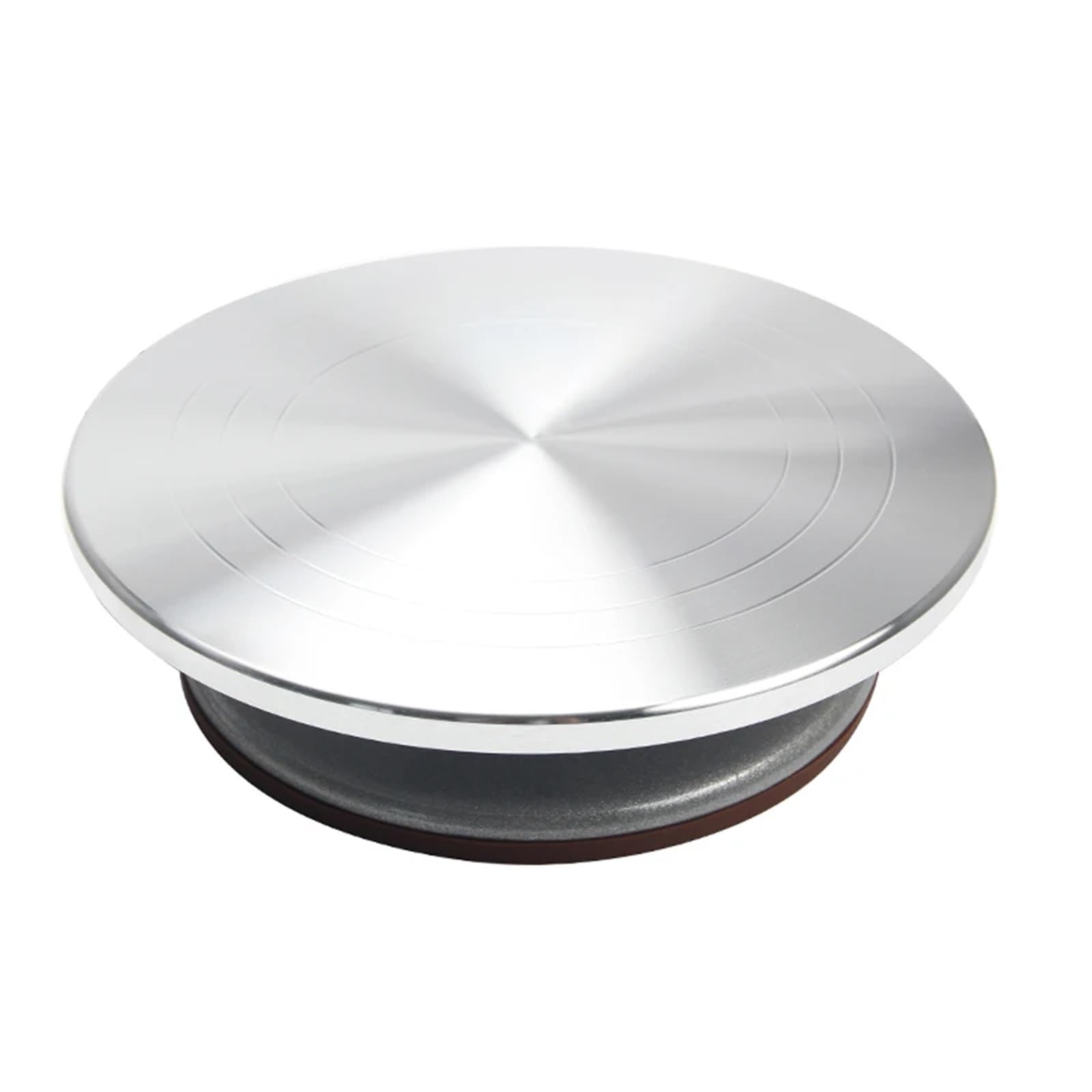 FonHNDG Cake turntable Aluminum Alloy 9" Round Top Cake Decorating Revolving Turntable Cupcake Stand