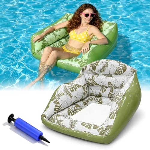 Fauteuil gonflable de piscine idéal pour fête d'été au lac et farniente à la plage