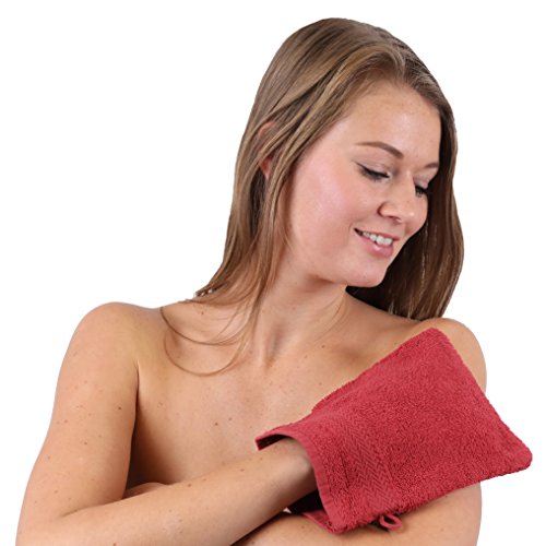 Betz Set di 10 Guanti da Bagno Premium Misure 16 x...