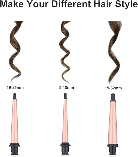 Vista 10 de JAETON Juego de rizador de pelo con rizador de pelo (M)