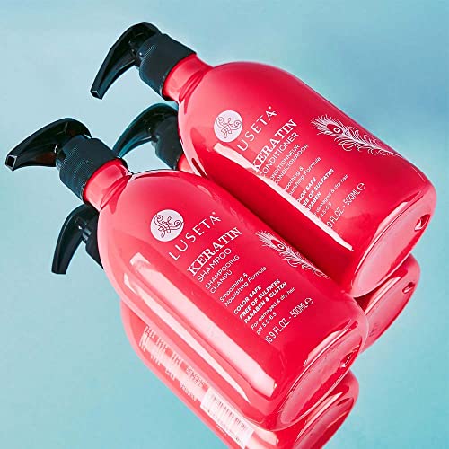 Luseta Keratin Shampoo And Conditioner Set Moisturizing Treatment For Dry Hair Smooth & Repair Damaged Hair For Women Sulfate Free 16.9 Oz #TOP1