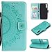 Produktbild CoverKingz Handy Hülle kompatibel mit Samsung Galaxy A50 - Handyhülle mit Kartenfach Bookcover Case - Handy Tasche klappbar Motiv Mandala Grün