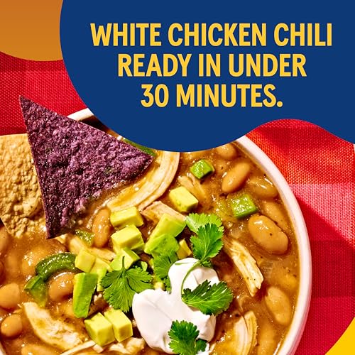 Image of BUSH'S BEST 15.8 oz Canned Slow-Simmered White Chili Magic Starter, Source of Plant Based Protein and Fiber, Low Fat, Gluten Free, (Pack of 12)