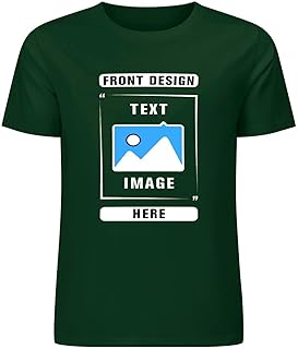 Custom T Shirts, Add Picture/Logo/Text Customized T Shirts for Men/Women Gifts, Personalized Unisex Crewneck