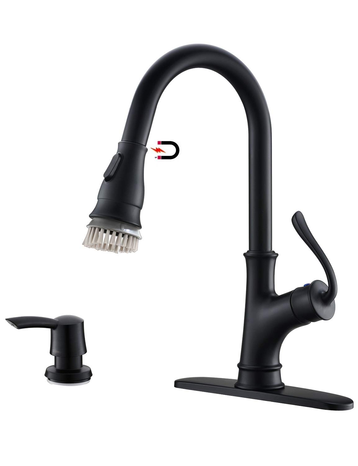 Buy APPASO Matte Black Pull Down Kitchen Faucet Single Handle Antique