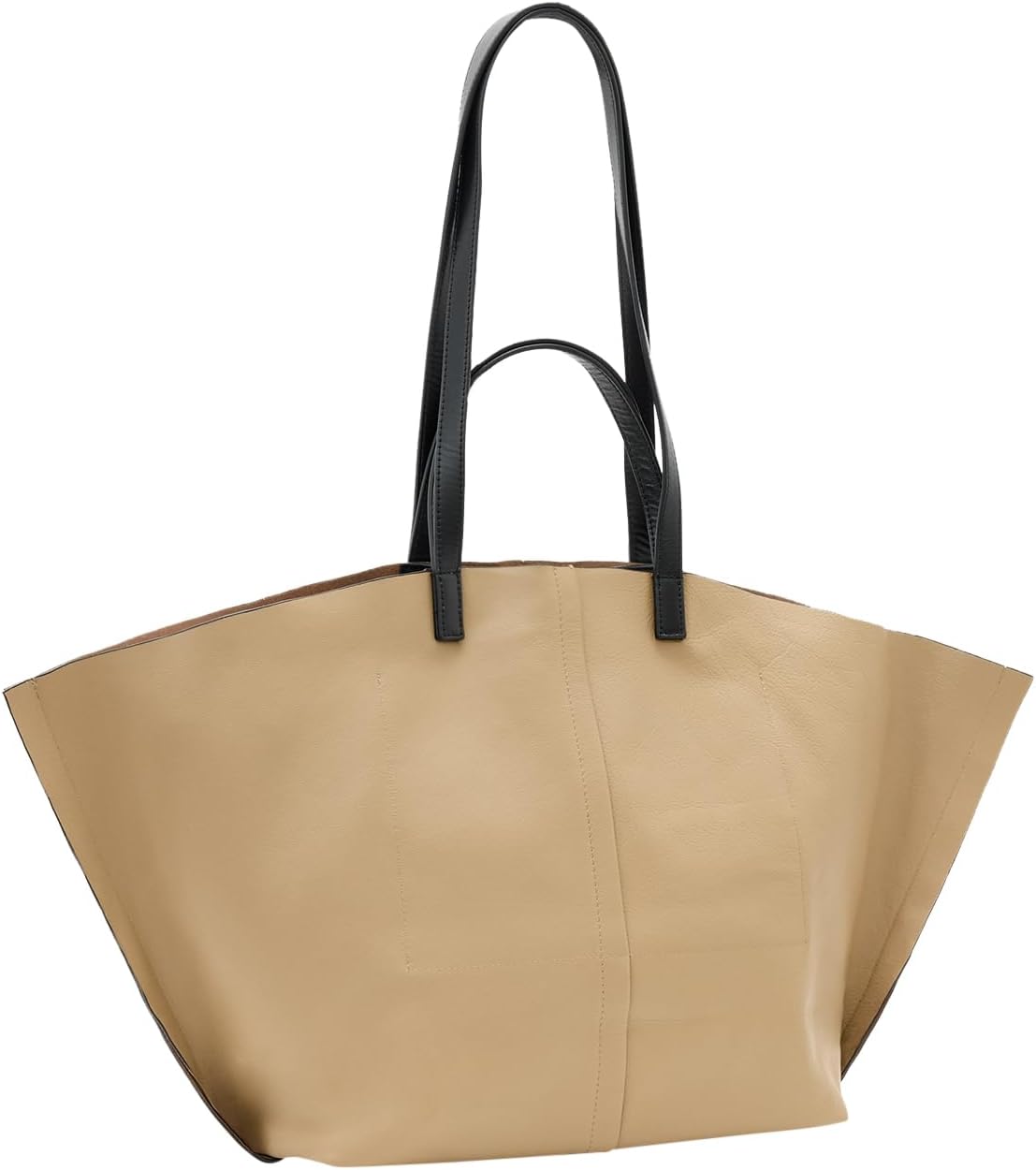 AllSaints Women's Handbags Phoenix E/W Tote Mink Brown - Image 8
