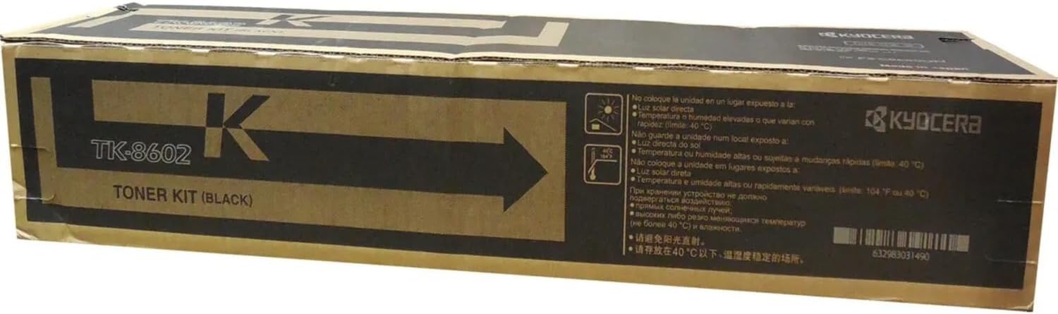 Kyocera TK-8602K Black Toner Cartridge for Use ECOSYS FS-C8650DN Color Laser Printer
