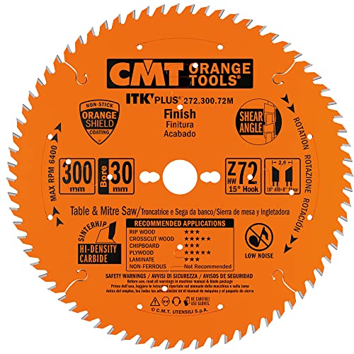 CMT Orange Tools 272.300.72M - Sierra circular (ultra itk) 300x2.4x30 z 72