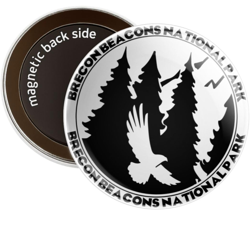 Nomad Charging Box Brecon Beacons National Park, Wales Round Decorative Fridge Magnet