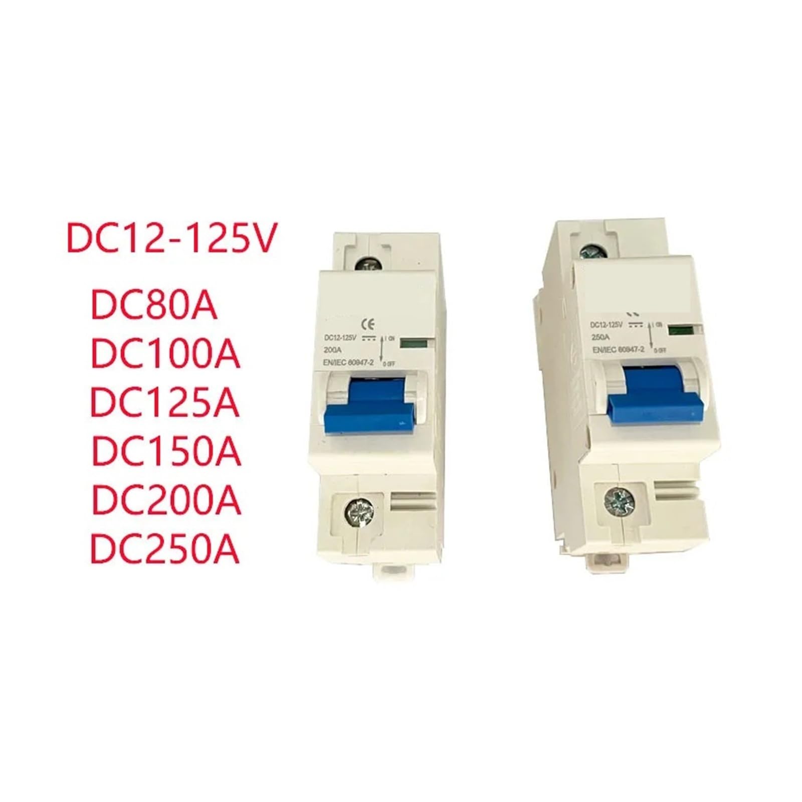 DC 1p Interruttore di Protezione Interruttore 12-125v Protezione Automatica Auto Elettrica 80A/100A/125A/200A/250A Protezione Della Batteria