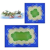 CHEVVY 6 Stück Grundplatten, 25,5 x 25,5CM Straßenplatten, Bauplatten Kompatibel mit Allen gängigen Marken, Grundplatte für Classic Kleinen Bausteine, PlattePlatte für Ozean, Platte für Meeresinseln