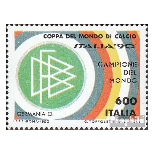 Italien 2157 (fullständigt utgåva) 1990 Vinst de Fotboll-WM (Frimärken för samlare) Fotboll
