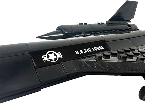 Miniatura 3 de General Jim's SR-71 Blackbird - Juego de construcción – Modelo militar de 183 piezas para entusiastas de la aviación, pantalla de 17.2 pulgadas,