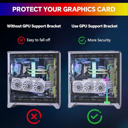 Image of ZORBES Graphics Card Holder 5v3 PIN ARGB Graphics Card Support Bracket 184mm Adjustable Bracket Support 3090 4080 4090 New 2026 High for Reliable Electronic Component, Precision, Stable Performance