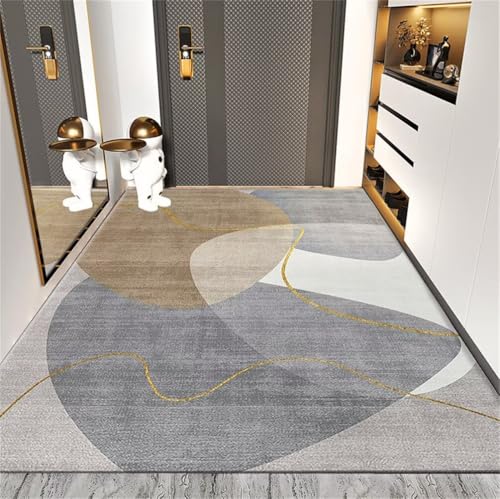 Tapis enfants lavable en machine gris 200x250cm grande descente de lit résistant usure - 2