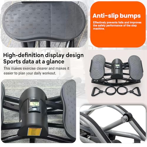 Image of Rock Stepper,Portable Rocking Stepper Machine- Low-Impact Home Fitness Machine with Built-in Counter, 330 lbs Capacity, Compact & Lightweight for Apartments