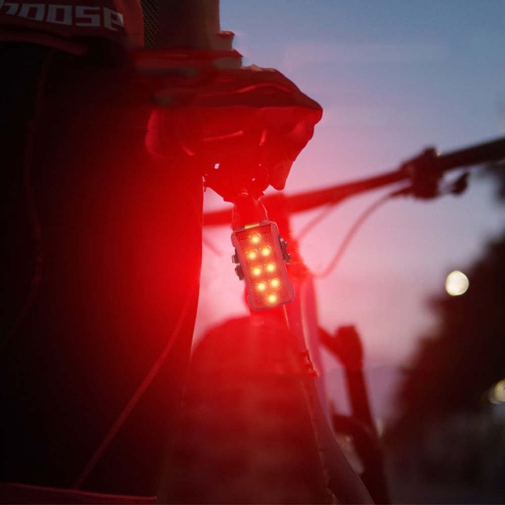Feu arrière de vélo, feu de signalisation étanche, Accessoires pour VTT, Trois Modes d'éclairage