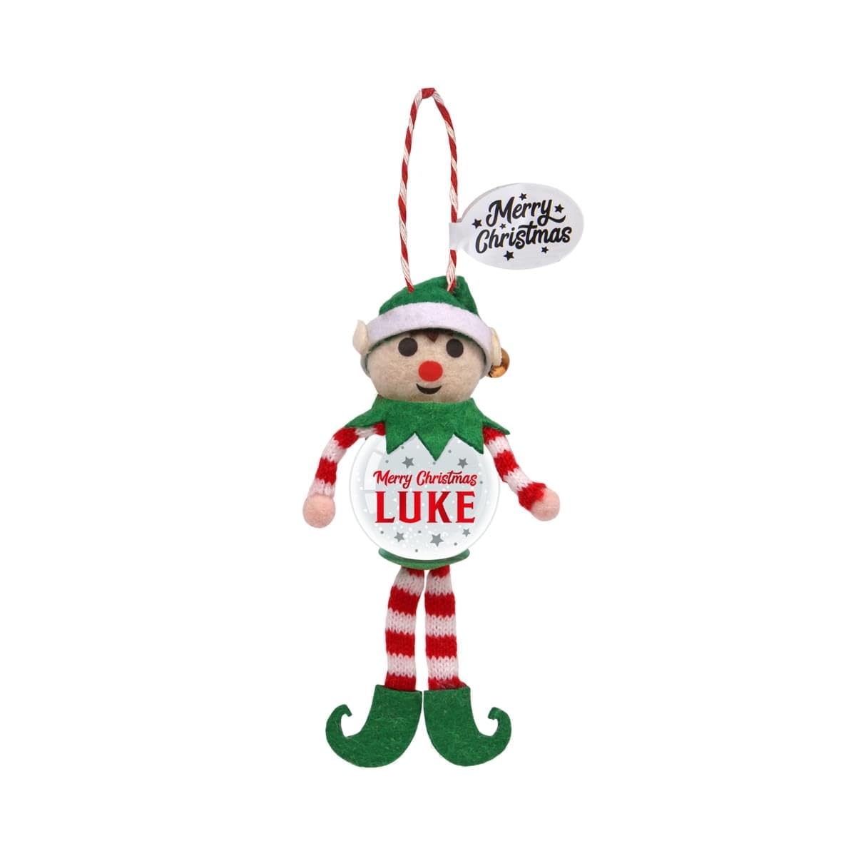 Personalised Snowglobe tree decoration (Luke)