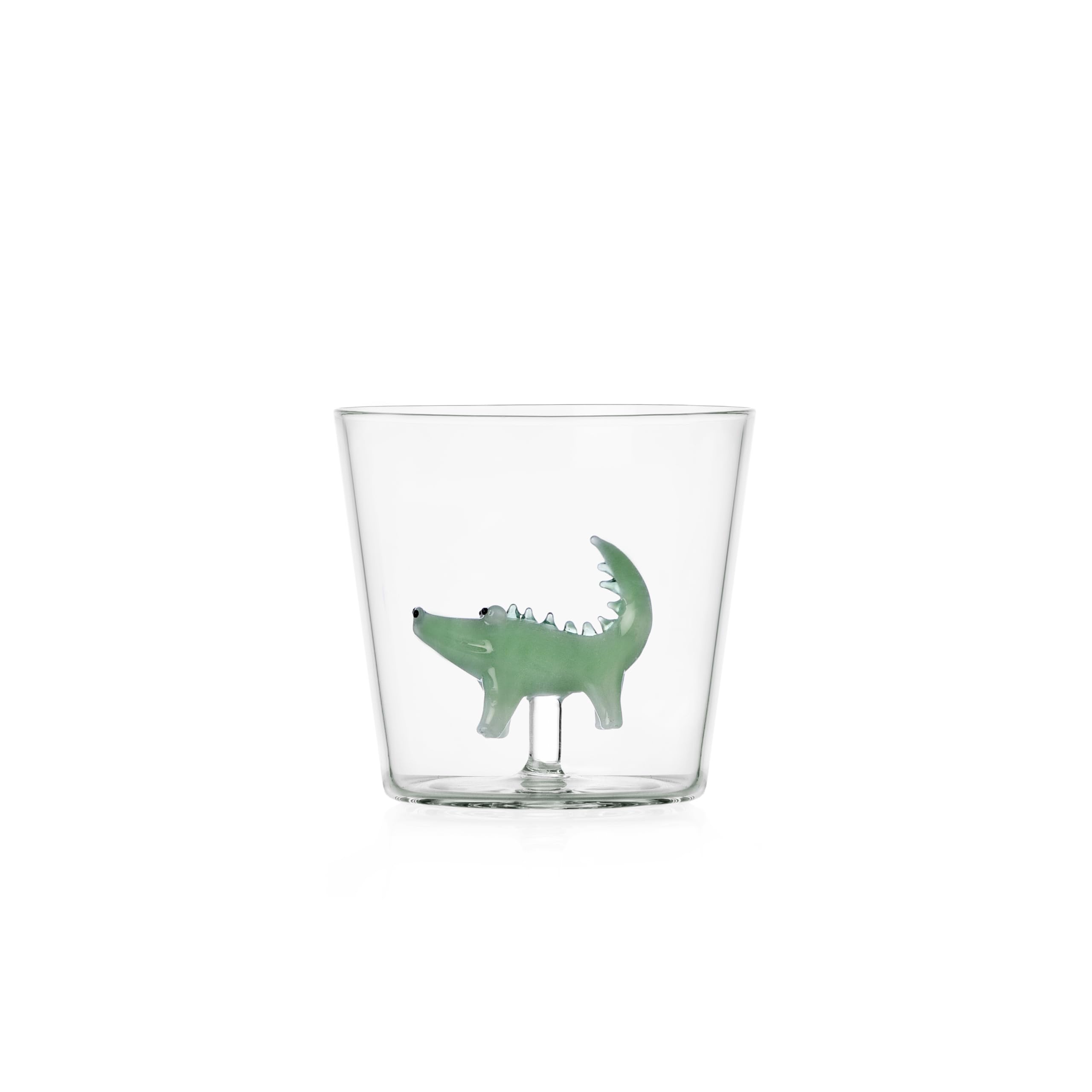 Ichendorf Milano Savannah Crocodile Tumbler 30 cl Borosilicate Glass Handmade