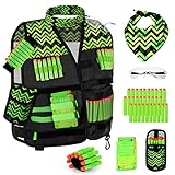 【Regalo perfecto de cumpleaños y Navidad para niños】Accesorio perfecto para Nerf. Este chaleco táctico para niños es perfecto para fiestas temáticas de Nerf o entretenimiento con juguetes al aire libre. Los niños de todas las edades estarán encantados con estos regalos sorpresa en cumpleaños, Navidad, Semana Santa, Acción de Gracias o cualquier otro día festivo. Se divertirán mucho jugando con sus pistolas de juguete afuera y este kit fue una gran adición.