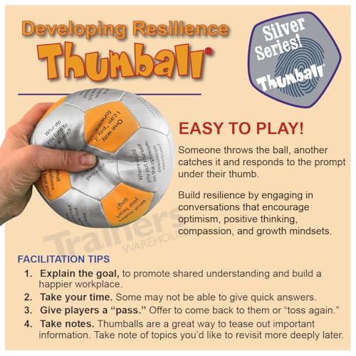 Image of Trainers Warehouse 6 inch Thumball Collection, 32 Prompts for Conversation, Team Building, Relationship and Training