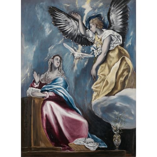 Toile enroulée El Greco L'Annonciation grand format impression giclée de collection