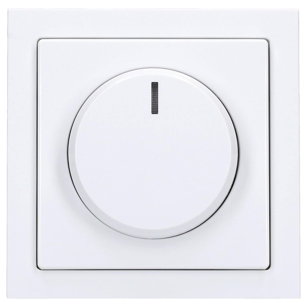 Komplett-Set Busch-Jaeger (Original), LED-Drehdimmer in Future Linear Studioweiß -184K neues Modell 6523 U-102 - Nachfolger zu 6523U