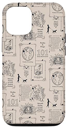 Coque iPhone 12 Disney 101 Dalmatians motif vintage idéal pour vos sorties et lectures au café
