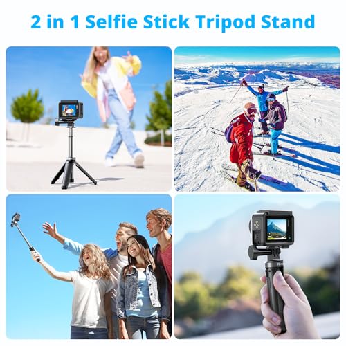 Image of AKASO Mini Selfie Stick Tripod Lightweight Extension for Shooting Video Vlog Accessories Compatible with AKASO Action Camera EK7000 /Brave 4 /Brave 7 LE /Brave 7 /GoPro Hero12 /11 /10 / 9 /Max /DJI Osmo Action