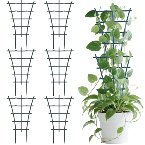 6 Stück Pflanzkübel Rankgitter,Rankhilfe Zimmerpflanzen,Pflanzengitter,Rankhilfe,Rankhilfe Rosen,Rankhilfe Erbsen,Rankhilfe Gurken,Die Zusätzlichen Wachstumsraum Für Pflanzen Bieten