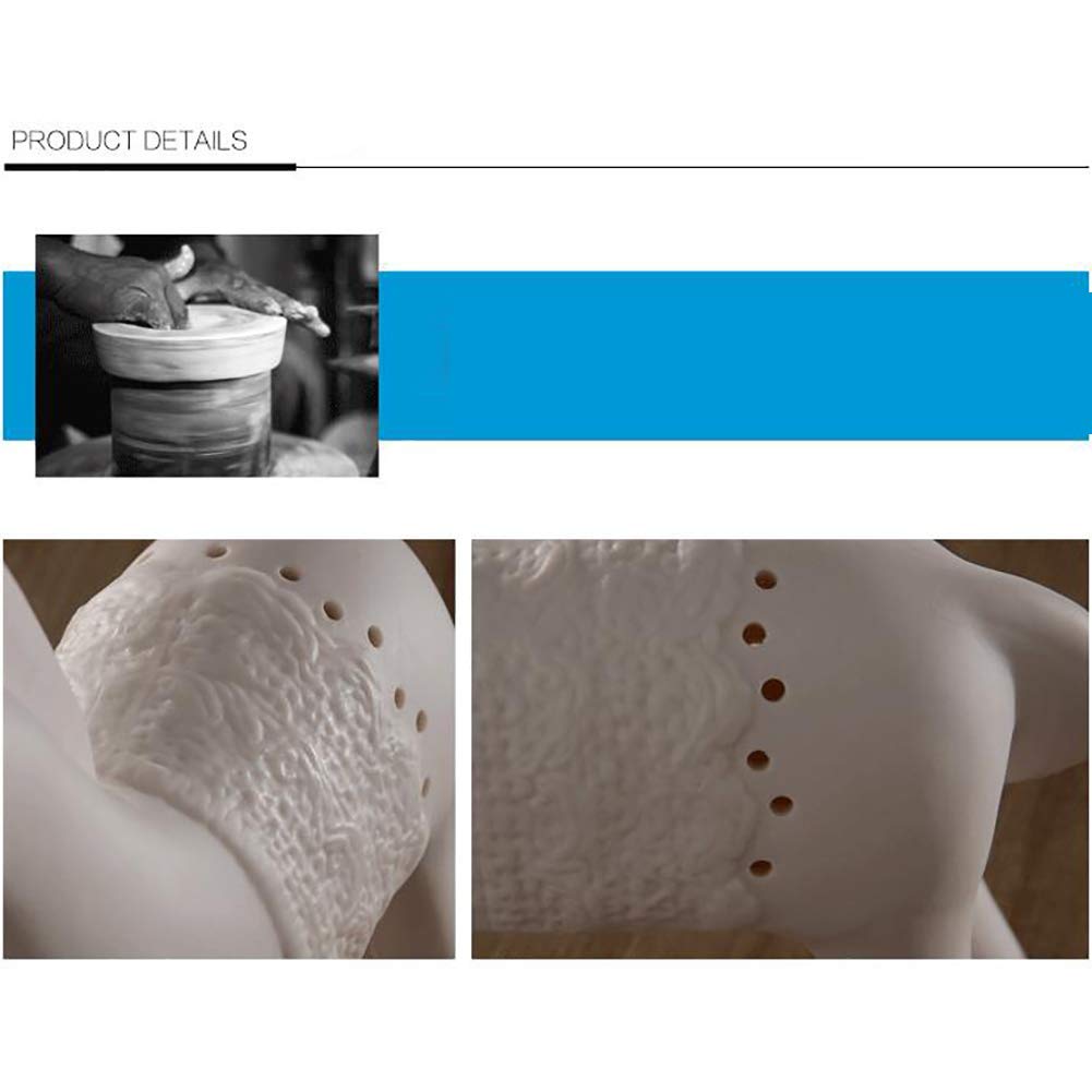 Rzeźba konia, ceramiczne posągi zwierząt, śliczne rękodzieło dekoracyjna figurka do dekoracji biura domowego, dla miłośników zwierząt, biały 2-częściowy zestaw prezent