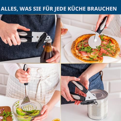 Home Hero 41-Tlg Küchenutensilien-Set aus Edelstahl und Silikon – Ansicht 4