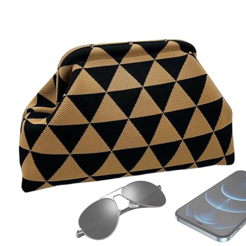 Miyanvuo Bolsos Clutch de Ganchillo para Mujer - Bolso Pequeño de Verano | Bolso Elegante Mujer Diario Noche Bodas Verano Vacaciones