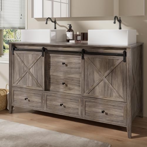VNN Bathroom Vanity with Sink - 60 Inch Bathroom Vanity