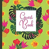 Guest Book: Luau Guest Book Includes Gift Tracker and Picture Memory Section to Create a Lasting Keepsake to Treasure Forever 1727038673 Book Cover