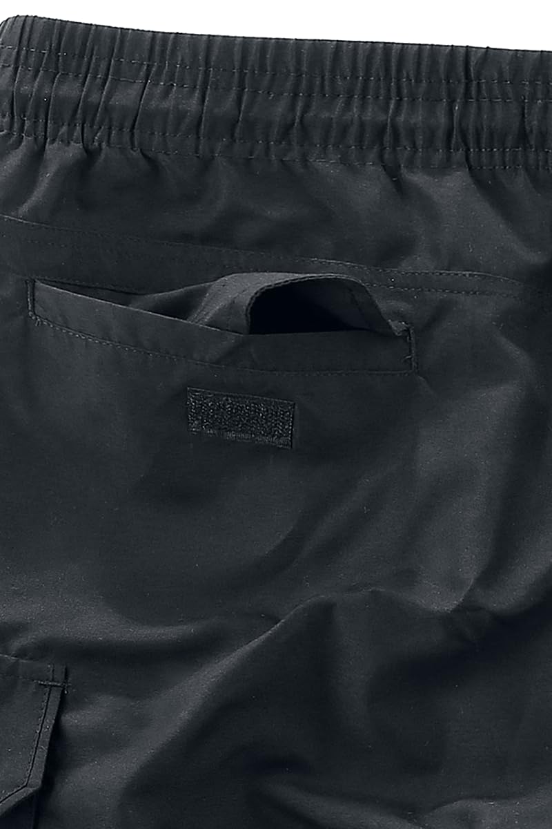 Black Premium by EMP Herren Schwarze Badehose mit Netzinnenteil