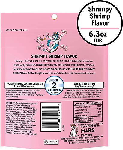Temptation 3 Flavor Seafood Bundle Classic Crunchy and Soft Cat Treats, 6.3 Ounces Each, Under 2 Calories Per Treat - Image 4