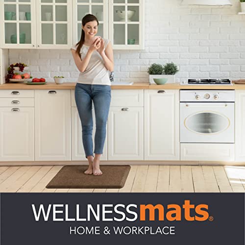 Wellnessmats Granite Collection Anti-Fatigue Floor Mat, Copper, 36 In. X 24 In. X ¾ In. Polyurethane – Ergonomic Support Pad For Home, Kitchen, Garage, Office Standing Desk – Water Resistant, #TOP6