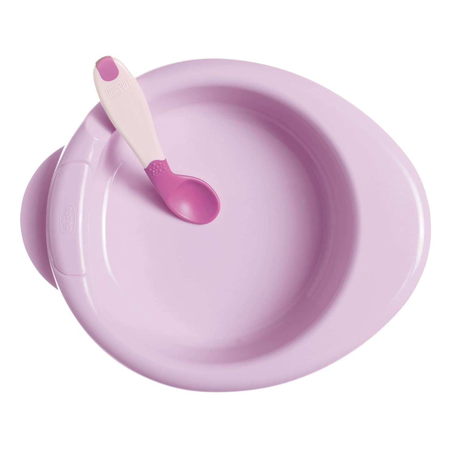 Chicco Set per la Pappa Composto da Tazza Training Cup, Primo Cucchiaio, Piatto Pappa Calda, Piatto Pappa Facile e Portavivande Termico, Età 6 Mesi +, Rosa, Versione per Bimba