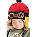 EDOTON Gorros Bebé, Invierno Caliente Aviador Sombreros Niño Niña Sombrero Piloto Tejer Earflap Sombreros (Rojo)