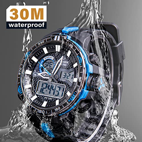 Reloj multifunción para niños impermeable con esfera grande digital para adolescentes 3