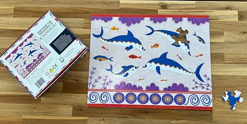 Treasures of Knossos: Minoan Dolphins Children's 48-Piece Floor Puzzle by The Classical Workshop - Image 6