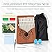 UNOKKI 17-Key Kalimba Thumb Piano - Holiday Stocking Stuffer & Fun Gifts - Portable Mahogany Percussion Instrument - Christmas Gift Beginner Tuning Set, Music Instruments for Kids - Mbira, Light Brown